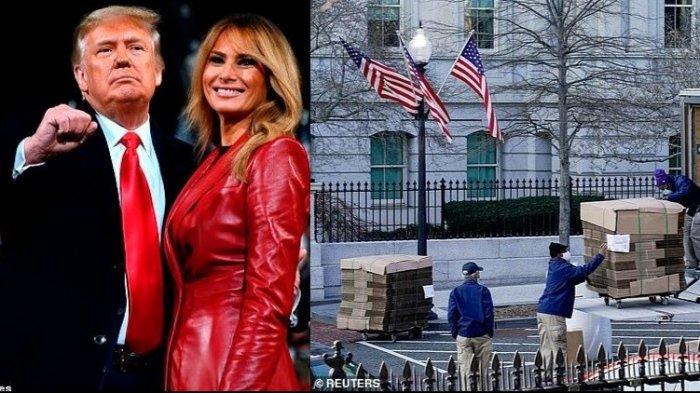 Melania Trump siap pindah dari Gedung Putih dan diam-diam sudah packing barang untuk dipindah ke suatu tempat.