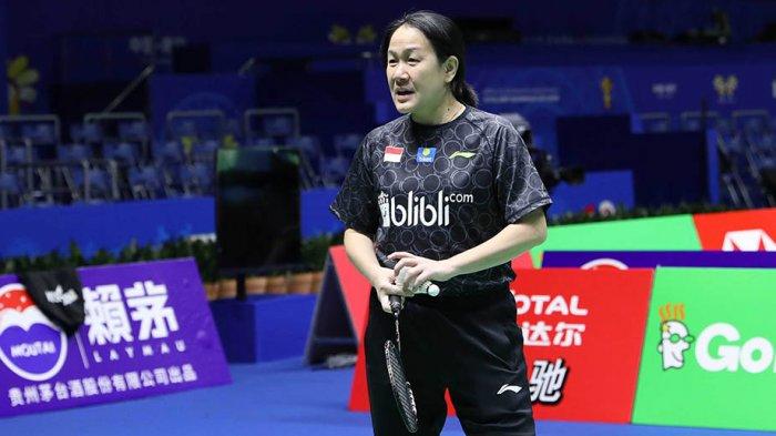 Minarti Timur pelatih dari tim Garuda yang menjadi juara simulasi Piala Uber