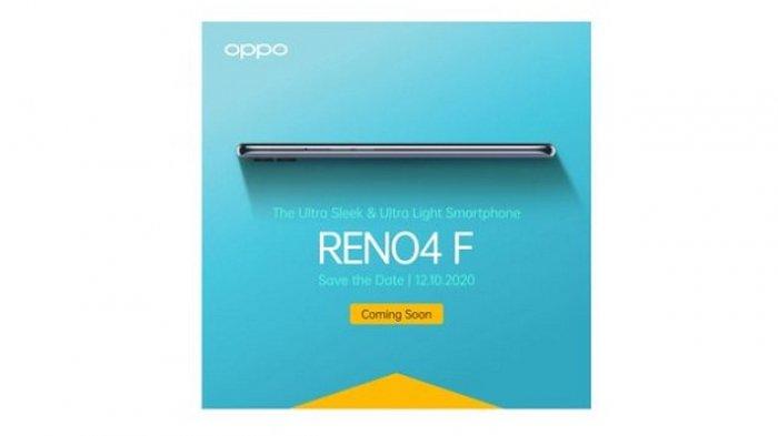 Oppo Reno4 F meluncur 12 Oktober 2020