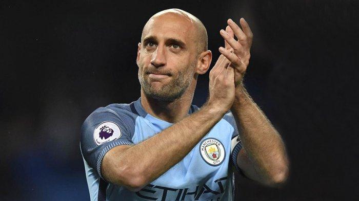 Pablo Zabaleta pernah 9 tahun membela Manchester City dari 2008-2017