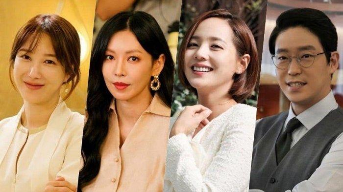 Para pemain drama Korea the Penthouse musim kedua yakni Lee Ji Ah, Kim So Yeon, Eugene, dan Uhm Ki Joon.