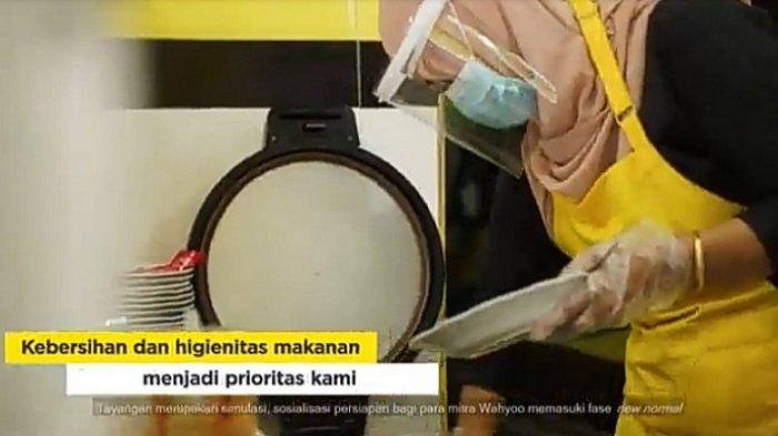 Protokol kesehatan yang diterapkan Wahyoo pada mitra warung makannya, Warteg New Normal