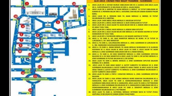 Rute penyekatan kendaraan di perbatasan Jakarta yang diberlakukan Direktorat Lalu Lintas Polda Metro Jaya guna mencegah konvoi yang berpotensi timbul kerumunan massa saat perayaan malam Tahun Baru 2021.