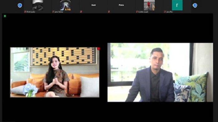 Influencer dan entrepreneur, Stella Natalia, memberikan paparan dalam webinar property talkshow bertajuk ‘Pentingnya Investasi Rumah di Koridor Timur Jakarta Saat Pandemi’, Rabu (17/2/2021).