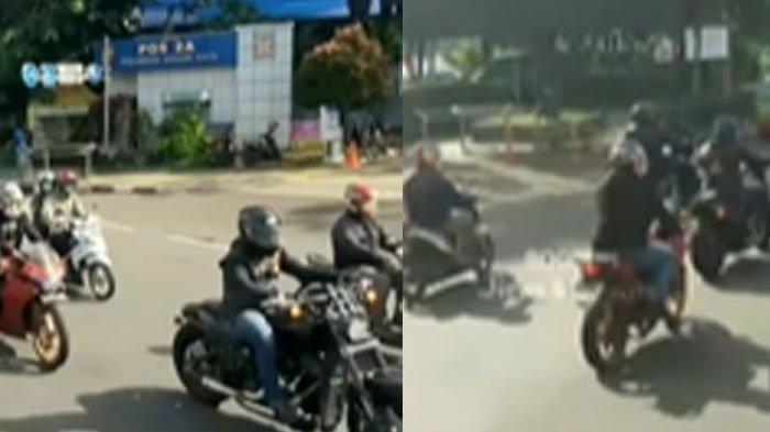 Viral video konvoi motor gede yang diduga lolos dari pemeriksaan ganjil genap di Kota Bogor,