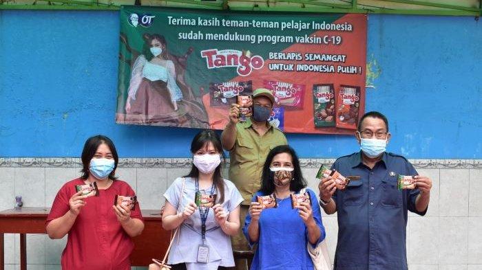 Bintang film Vanesha Prescilla memberikan dukungan untuk vaksinasi Covid-19 bagi remaja di seluruh Indonesia, Kamis (19/8/2021).