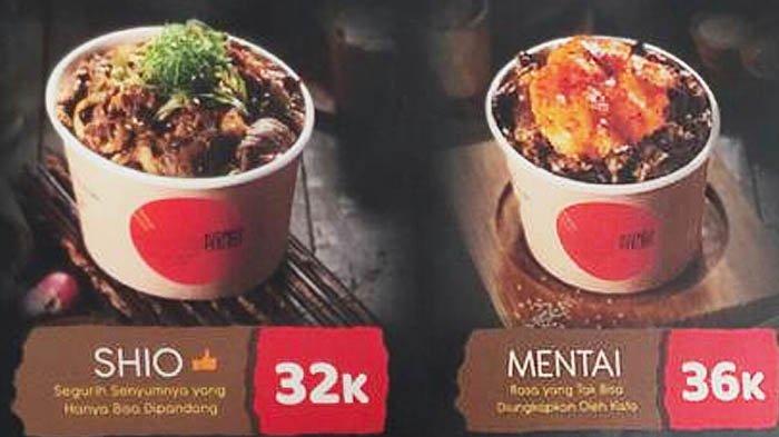 Varian menu Komorebi yang disajikan dalam bentuk rice bowl.