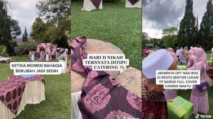 Berikut kisah lengkap viral sepasang pengantin diduga kena tipu jasa katering acara, para tamu undangan nyaris tak dapat makanan.