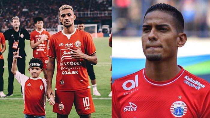 Bruno Matos (kiri) saat berkostum Persija Jakarta pada postingan Instagram @brunomatosbahia10 dan Renan Silva (kanan) saat berkostum Persija Jakarta pada postingan Instagram @renansilva.maestro.