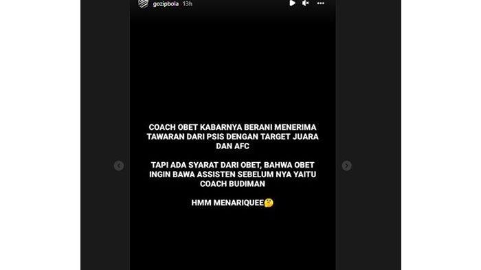 Robert Alberts ajukan syarat ke manajemen PSIS Semarang untuk boyong mantan asistennya di Persib Bandung, Budiman, Bobotoh Ikhlas?