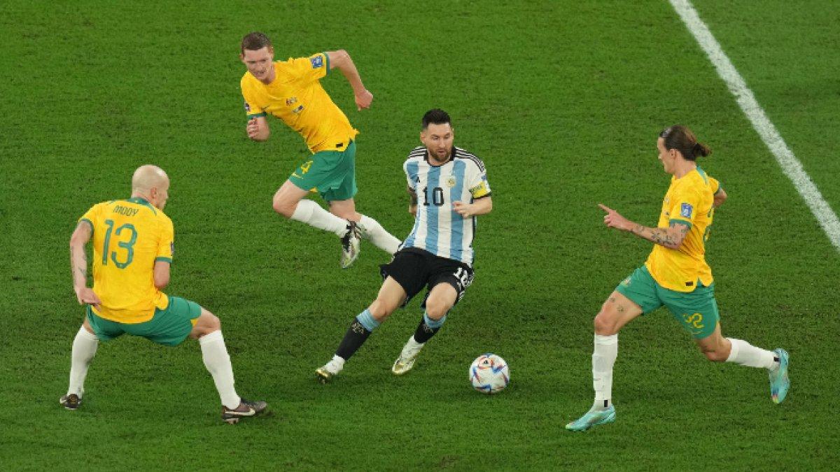Cuplikan aksi Lionel Messi di laga kontra Australia di babak 16 besar Piala Dunia 2022.