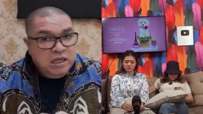 Kolase foto Razman Nasution (kiri) dan Claudia serta Denise Chariesta (kanan). Terbaru, Claudia mengaku mengalami pelecehan seksual oleh Razman Nasution.