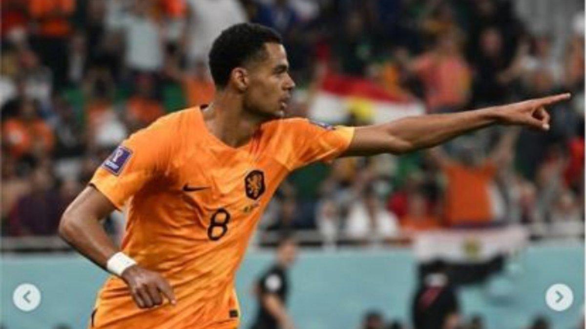 Pemain Timnas Belanda, Cody Gakpo di laga kontra Senegal dalam lanjutan match day pertama Grup A Piala Dunia 2022 Qatar di Al Thumama Stadium pada Senin (21/11/2022)