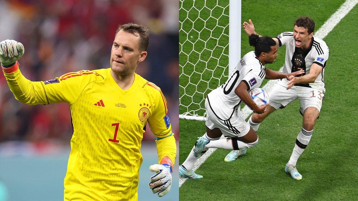 Kolase foto cuplikan laga Kosta Rika melawan Timnas Jerman di Piala Dunia 2022, Jumat (2/12/2022).