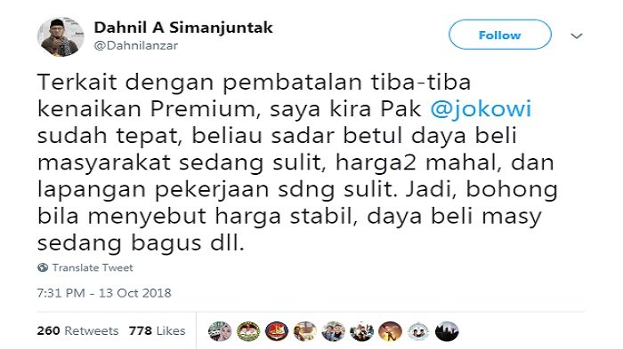 Dahnil Anzar Anggap Langkah Jokowi Tepat