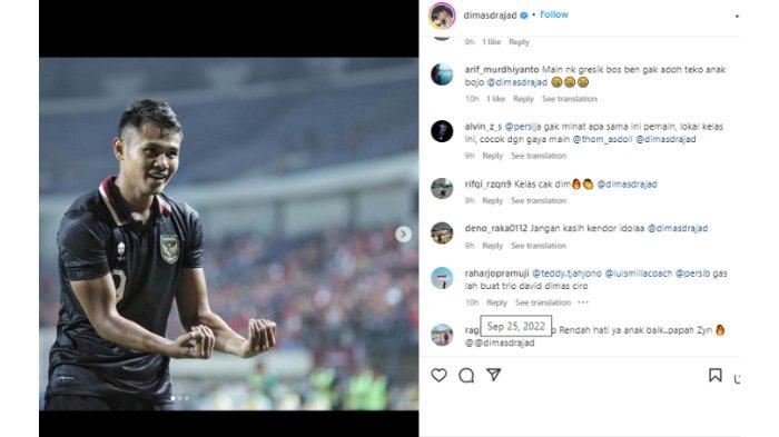 Dimas Drajad diserbu fan Persija Jakarta hingga Persib Bandung.