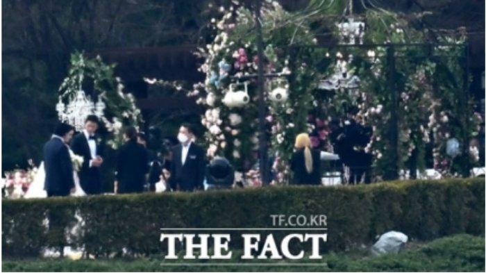 So Ye Jin dan Hyun Bin di altar pernikahan pada Kamis (31/3/2022)