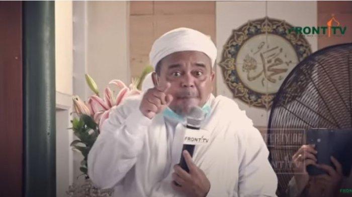Habib Rizieq Shihab di Markaz Syariah Petamburan, Jakarta, Rabu (11/11/2020). Habib Rizieq menyinggung soal ketidakadilan hukum di Indonesia.