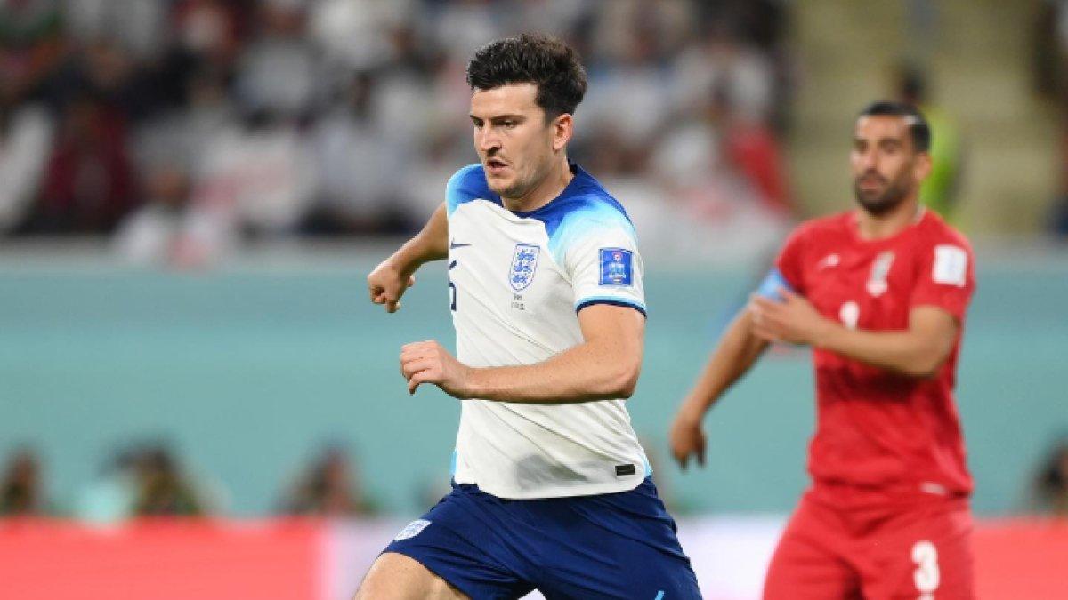 Kapten Manchester United, Harry Maguire kala memperkuat Timnas Inggris.