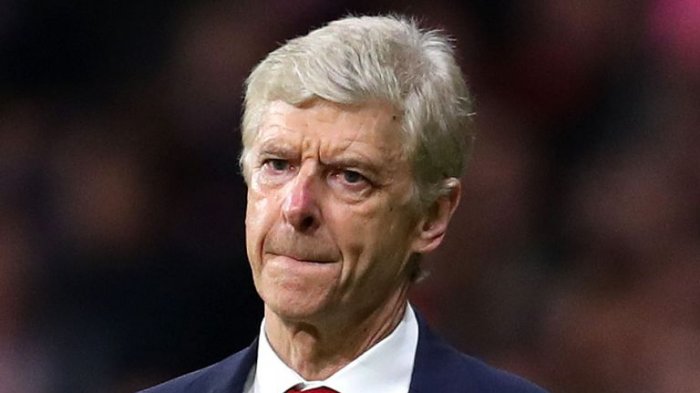 Kesedihan Arsene Wenger melihat langkah Arsenal terhenti di semifinal Liga Eropa saat melawan Atletico Madrid.