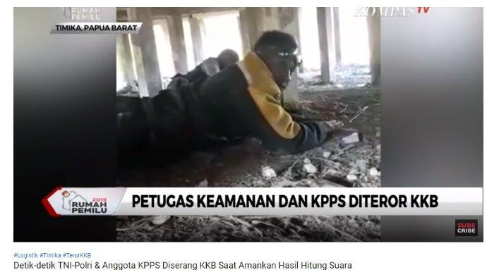 Video Detik-detik TNI-Polri dan Anggota KPPS Ditembaki KKB Papua saat Kawal Hasil Hitung Suara