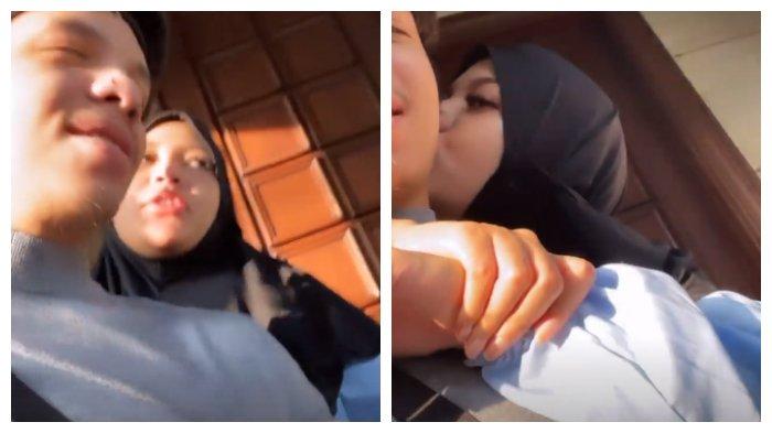 Kolase Atta Halilintar dicium mesra Aurel Hermansyah, Senin (31/5/2021).
