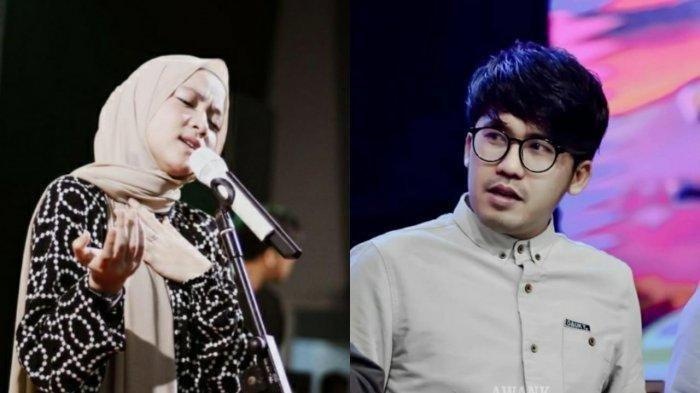 Kolase foto Nissa Sabyan dan Ayus Sabyan