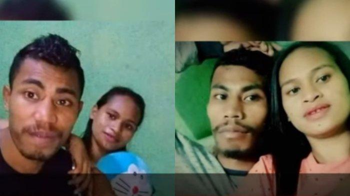 Kolase foto pasangan kekasih Teofilius Lau Ura Dari dan Selfi Lio, korban kecelakaan Sriwijaya Air SJ 182 yang tidak terdaftar dalam manifest penumpang karena diduga menggunakan KTP orang lain.