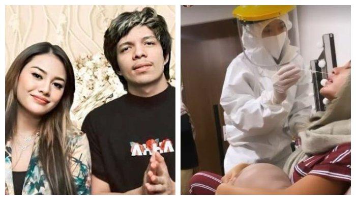 Kolase foto pasangan selebriti Atta Halilintar dan Aurel Hermansyah.
