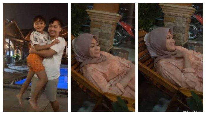 Kolase InstaStory Sule pamerkan kehadiran Nathalie Holscher yang sudah kembali ke rumah, Rabu (28/4/2021).