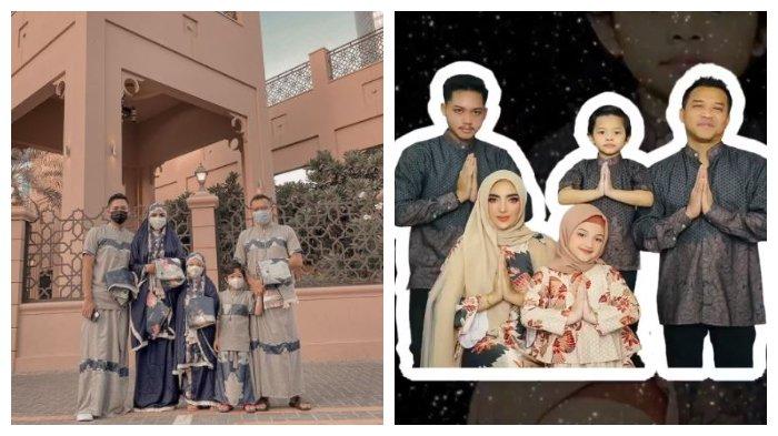 Kolase potret keluarga Anang Hermansyah dan Ashanty saat rayakan lebaran, Rabu (13/5/2021).