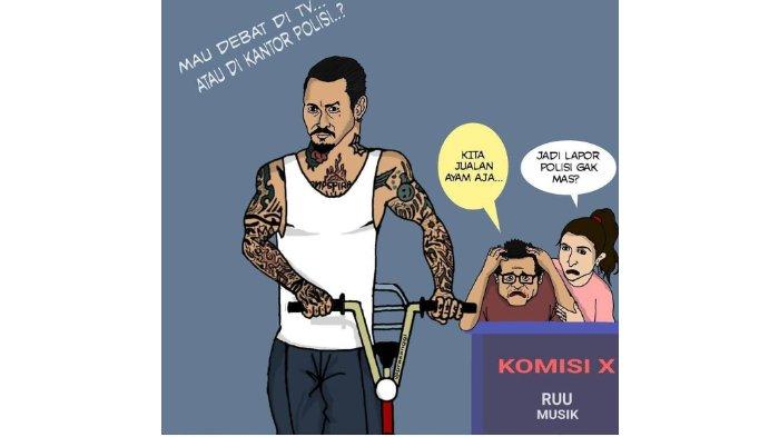 Komik sindiran unggahan Jerinx SID soal RUU Permusikan