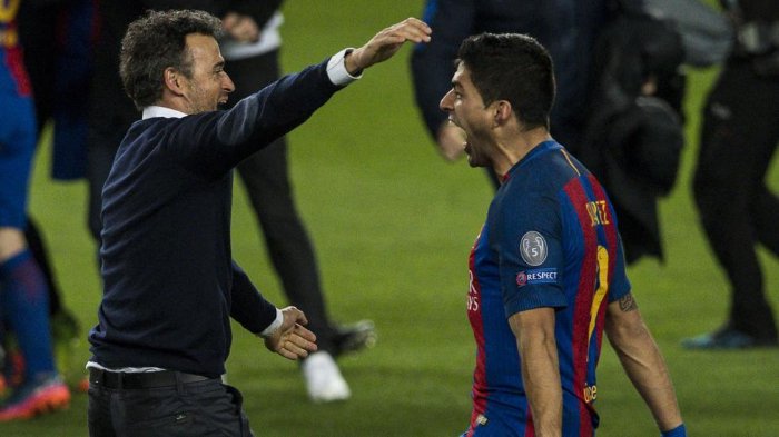 Luis Enrique dan Luis Suarez
