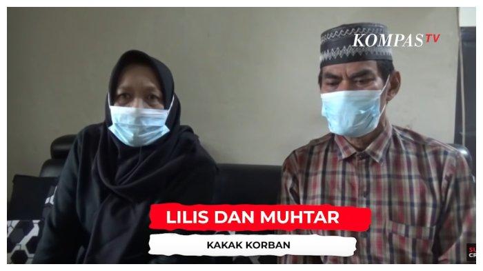 Kakak Tuti Suhartini, korban pembunuhan di Subang, dalam kanal YouTube Kompas TV, Jumat (31/12/2021).