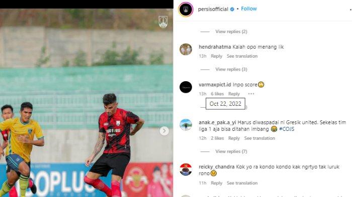 Pasoepati bertanya terkait hasil laga uji coba Persis Solo vs Gresik United.