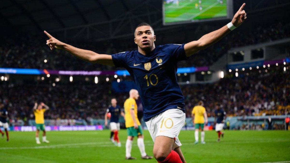 Pemain bintang PSG dan Prancis, Kylian Mbappe di Piala Dunia 2022 Qatar.