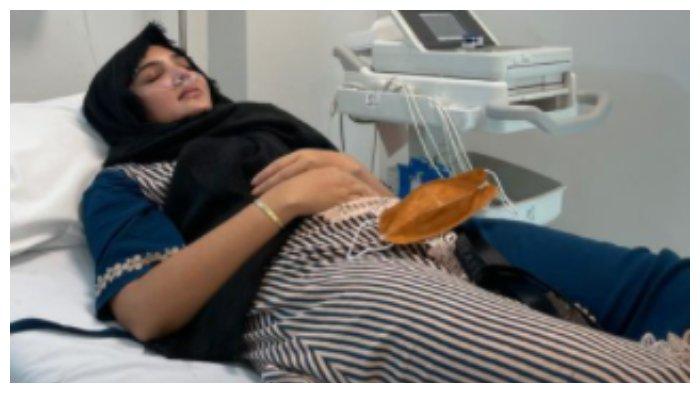 Potret kondisi Ashanty saat dirawat karena Covid-19.
