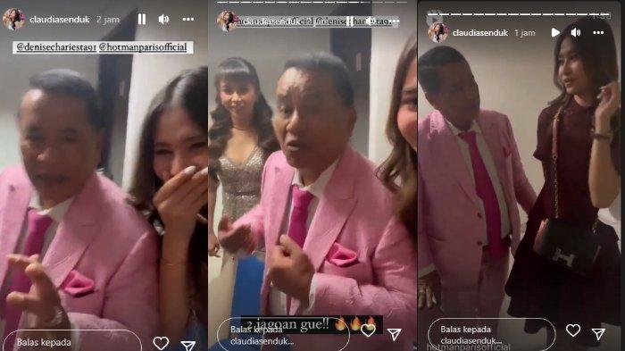 Claudia Senduk bertemu dengan Hotman Paris pada Minggu (4/9/2022).