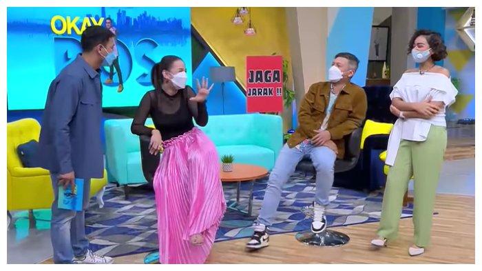 Raffi Ahmad, Astrid Tiar, Gading Marten, dan Sahila Hisyam di acara Okay Bos, Kamis (25/2/2021).