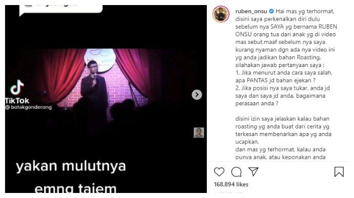 Ruben Onsu geram dengan aksi Komika Ridwan Remin