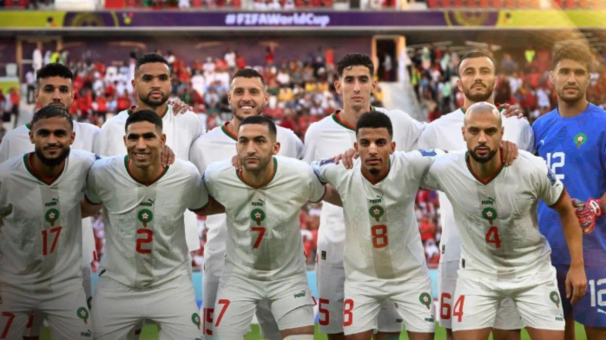 Skuad Maroko di laga kontra Belgia di Piala Dunia 2022 matchday kedua.