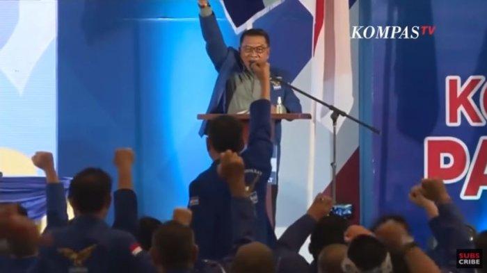 Pidato Perdana Moeldoko Usai Terpilih Jadi Ketum Demokrat Versi KLB Deli Serdang, Jumat (5/3/2021).