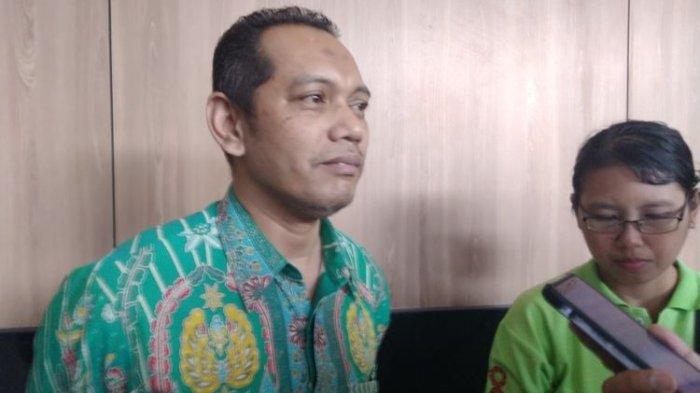 Wakil ketua KPK RI Nurul Ghufron saat diwawancara di auditorium Universitas Jember